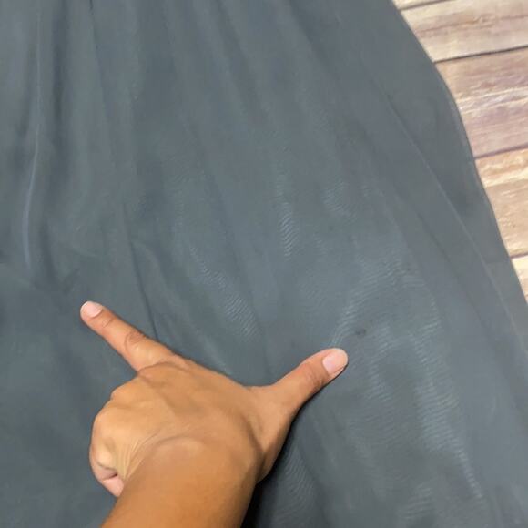 Jenny Yoo Collection Cross Front High Neck Dress 2 - Picture 5 of 6